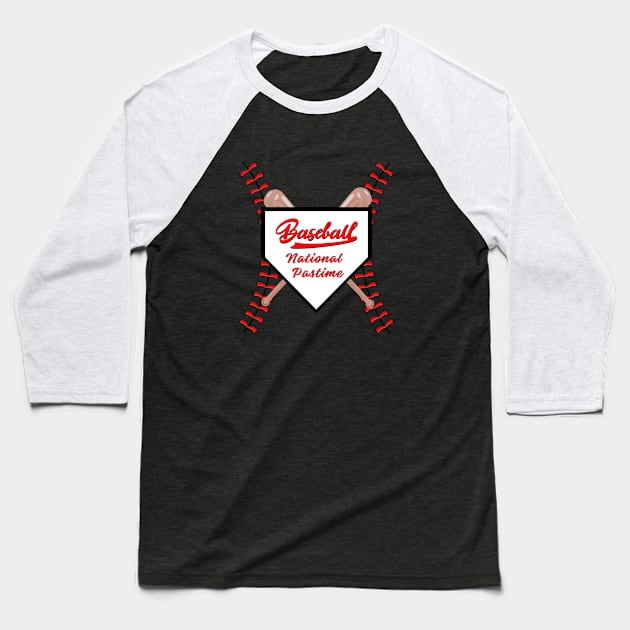 Natural Pastime Baseball T-Shirt by AlmostMaybeNever